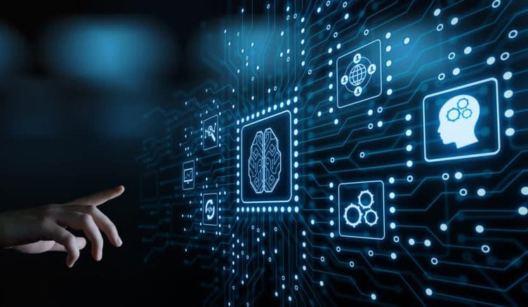 Dibujo de cerebro y saliendo de el conexiones a varios lados