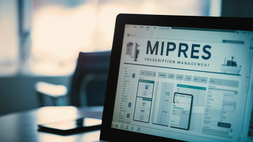 Plataforma MIPRES en pantalla de una computadora